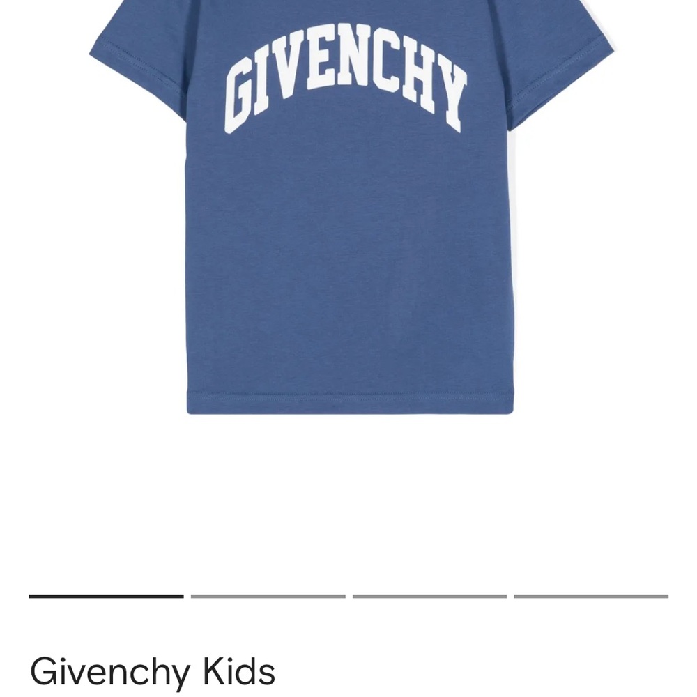 Givenchy Blue Short Sleeve Tee with Logo